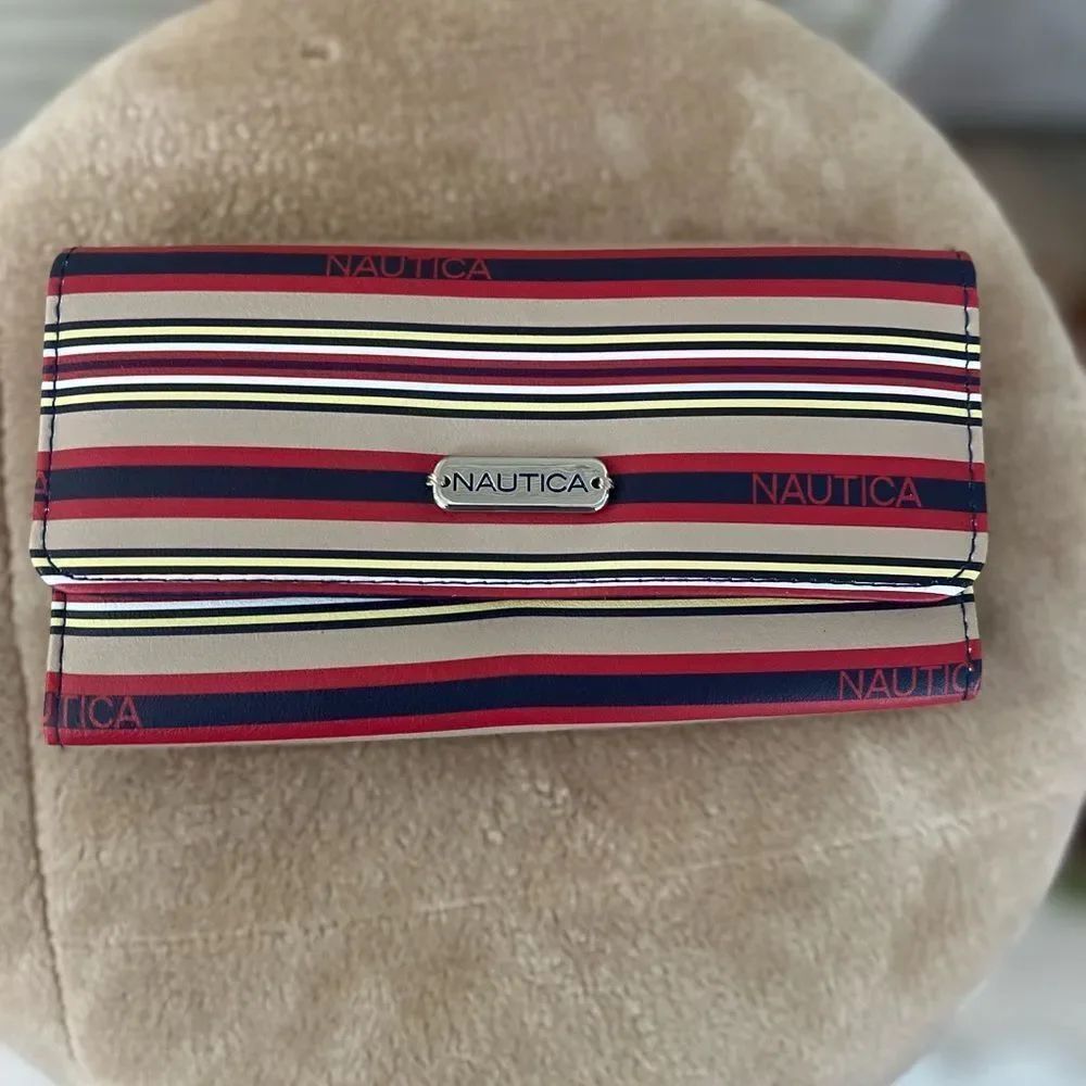 Nautica Multicolor Striped Wallet